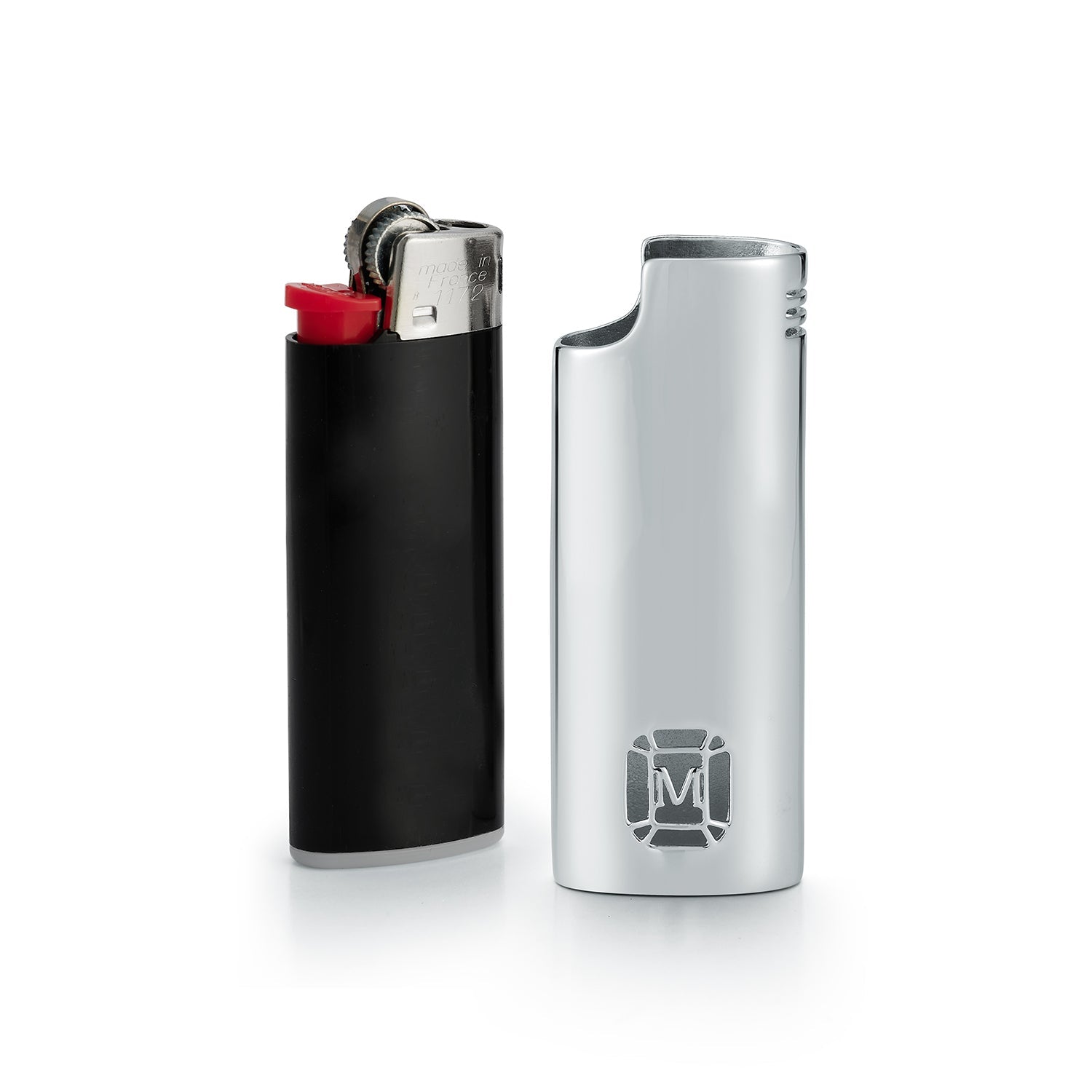 Silver Lighter Holder