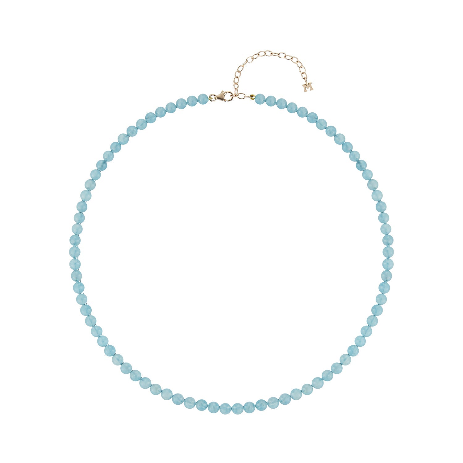 Aquamarine  Beaded Choker