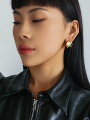 Metallic Hoop Earrings