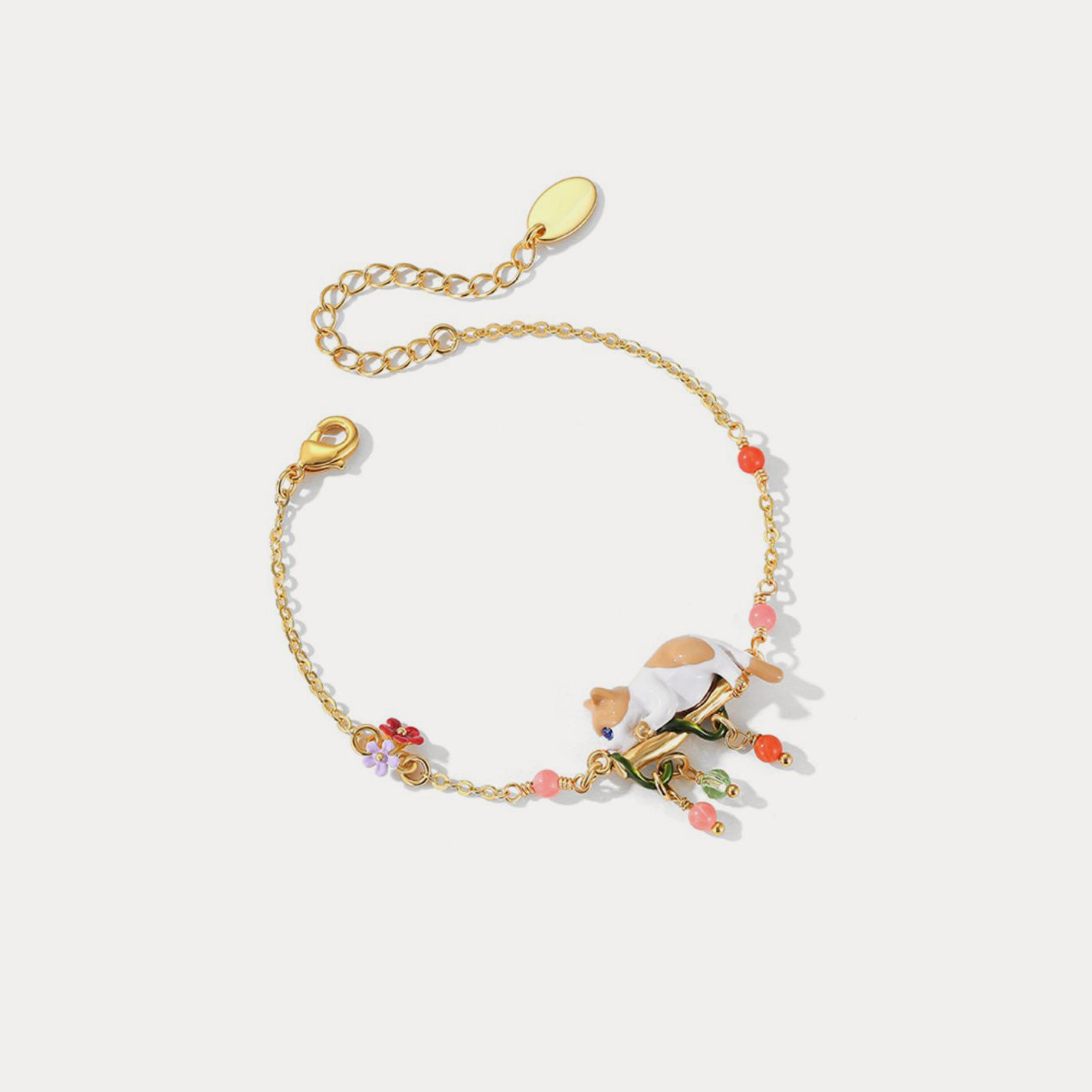 Orange Cat Bracelet