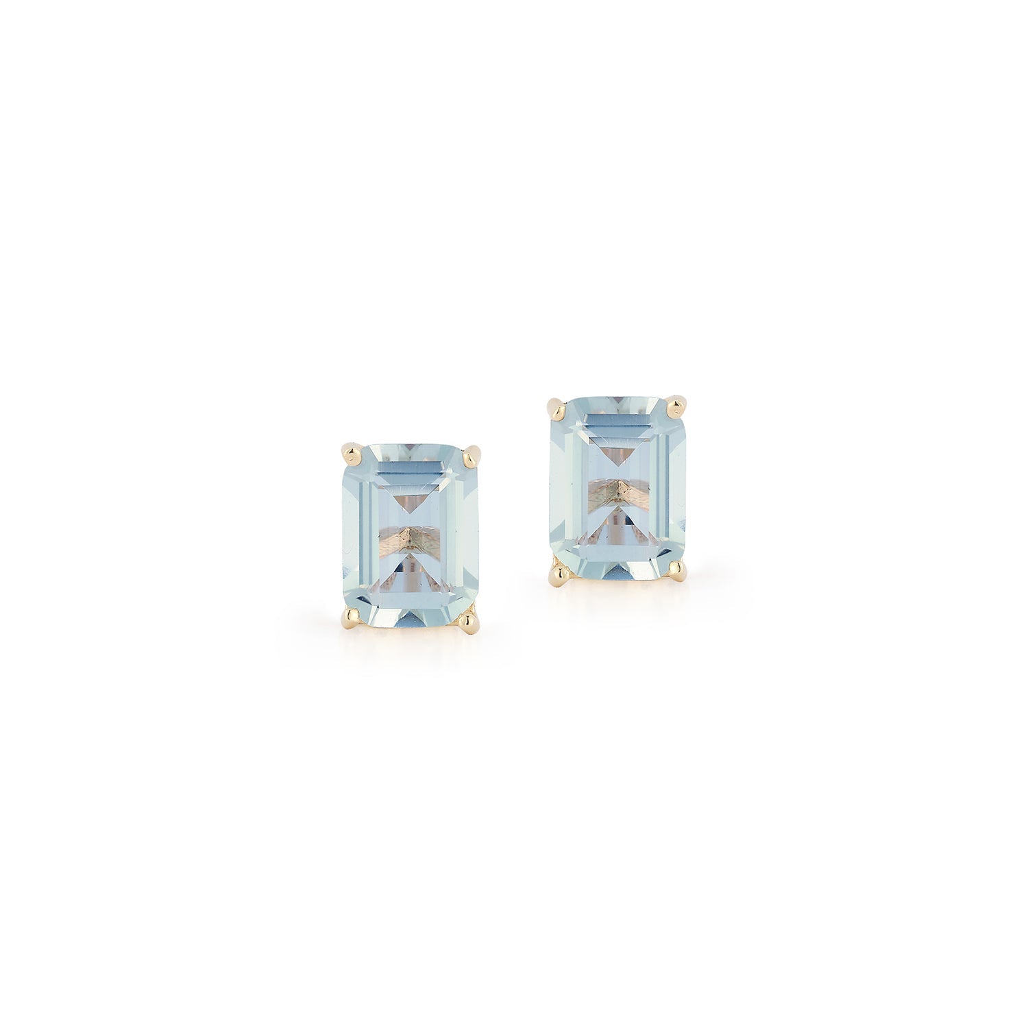 14kt Blue Topaz Studs