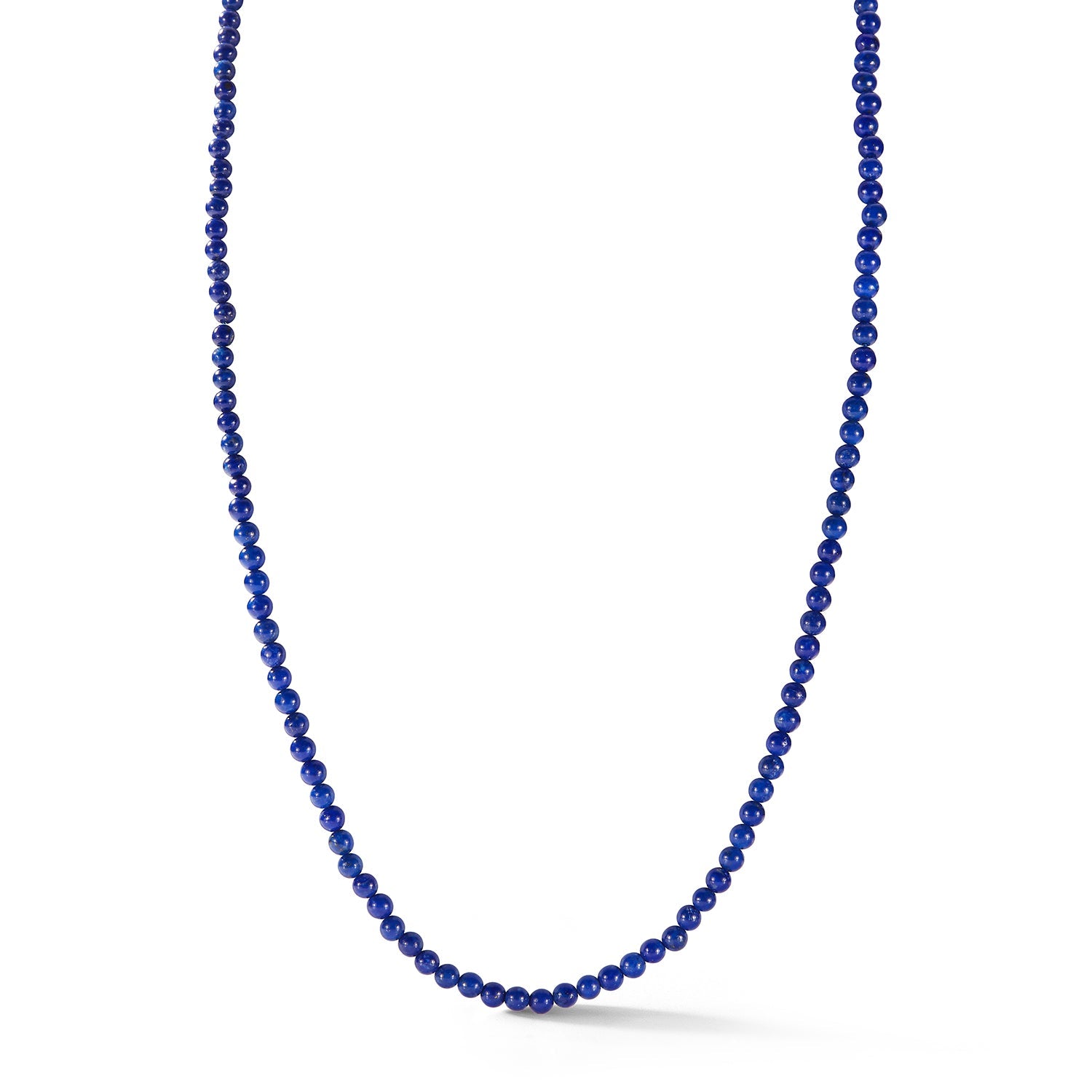 14kt Lapis Beaded Necklace 22"