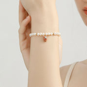 Strawberry Bear Pearl Bracelet