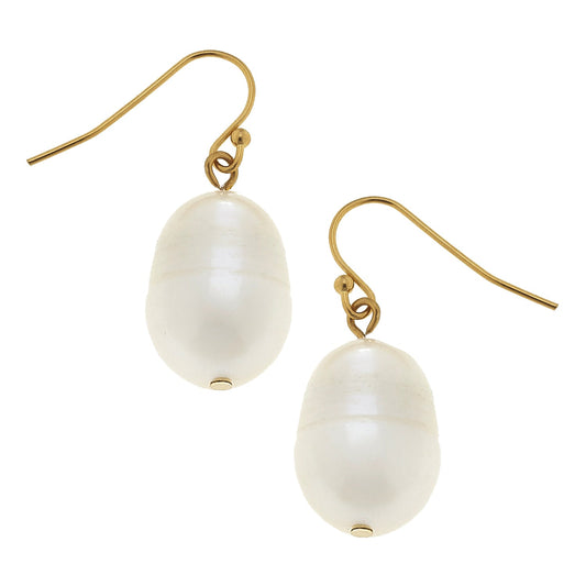 Elegant Freshwater Pearl Drop Earrings 2