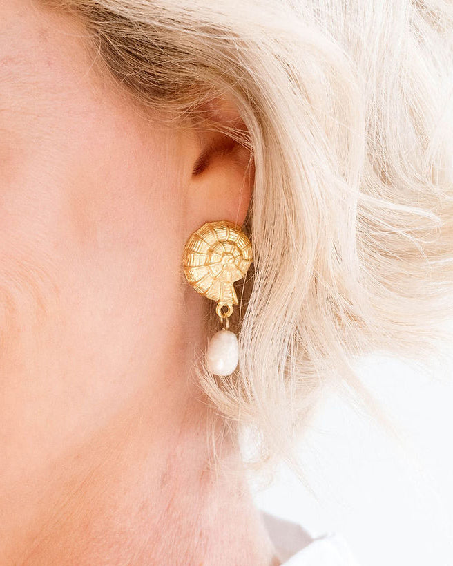 Elegant Shell Drop Earrings for Everyday Wear