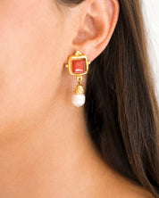 Charlotte Pearl Drop Earrings