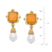 Charlotte Pearl Drop Earrings