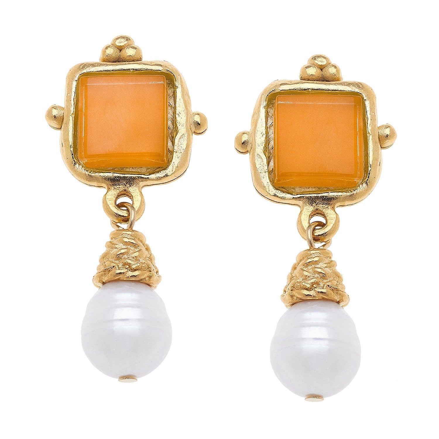 Charlotte Pearl Drop Earrings