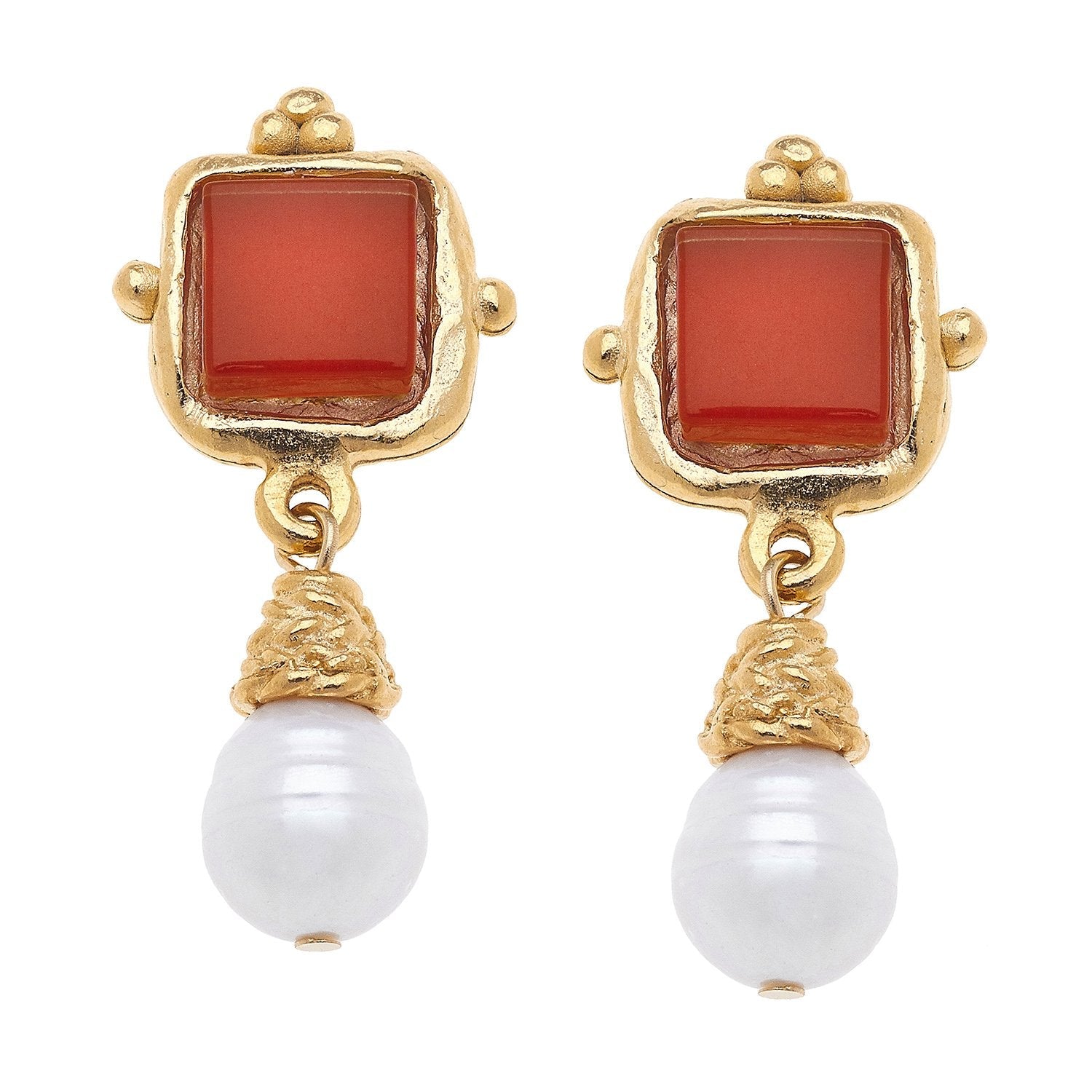 Charlotte Pearl Drop Earrings