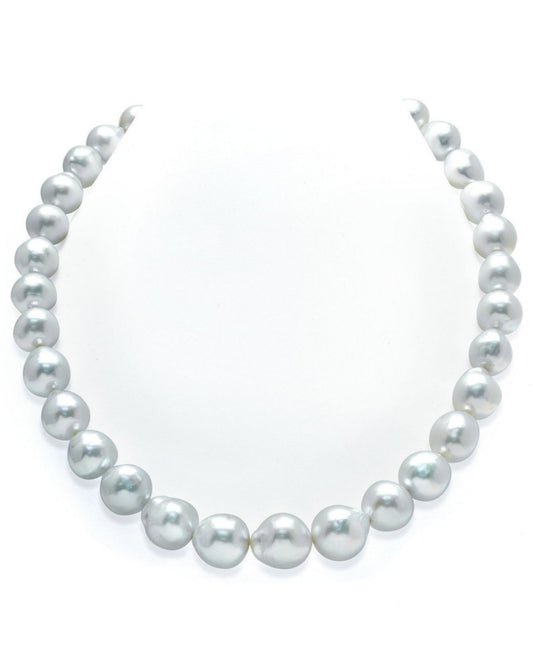 Baroque Pearl Necklace in White South Sea 1