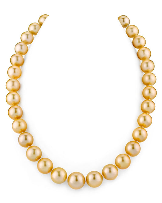 Golden South Sea Pearl Necklace in AAAA Quality 1