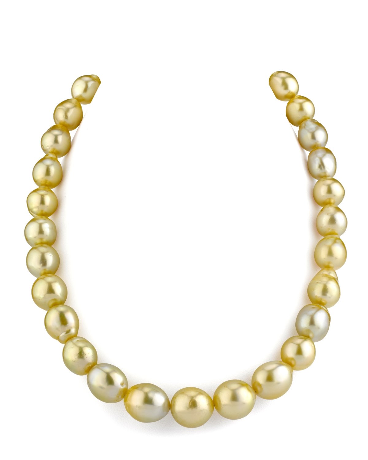 Golden South Sea Pearl Drop-Shape Necklace 11-14mm