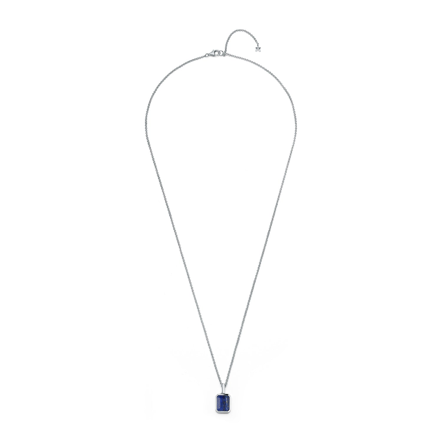 Emerald Cut Lapis Necklace