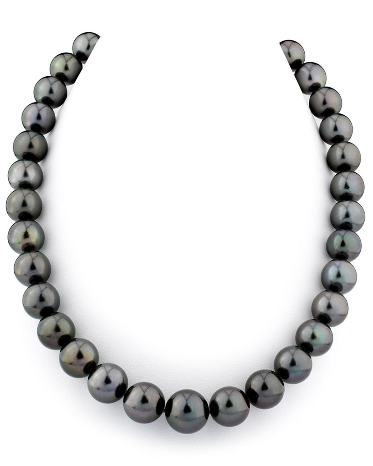 Round Tahitian Pearl Necklace in AAAA Quality