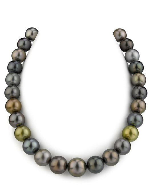 Colorful Round Pearl Necklace in AAAA Quality