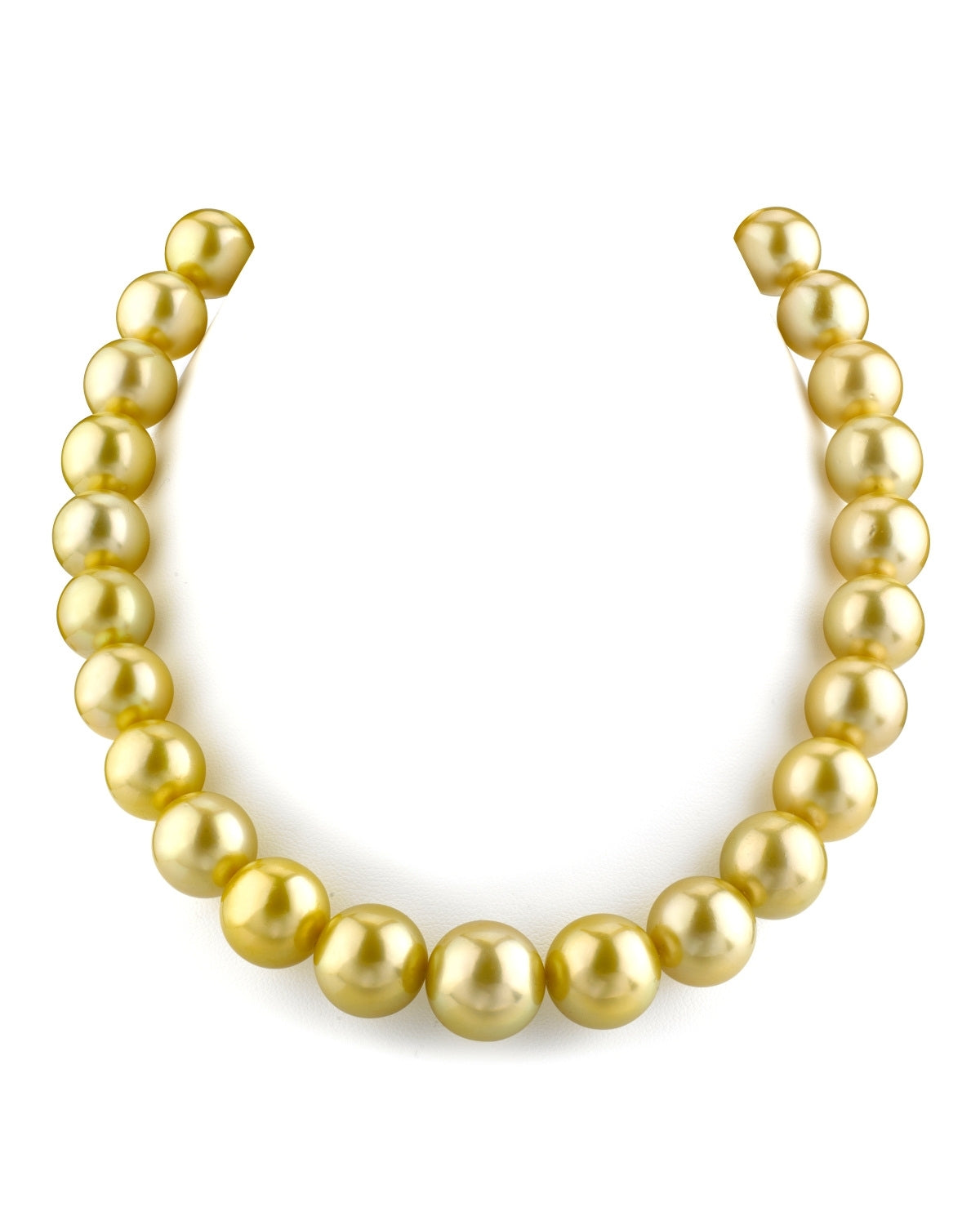 AAA Quality Golden South Sea Pearl Necklace 13-15mm