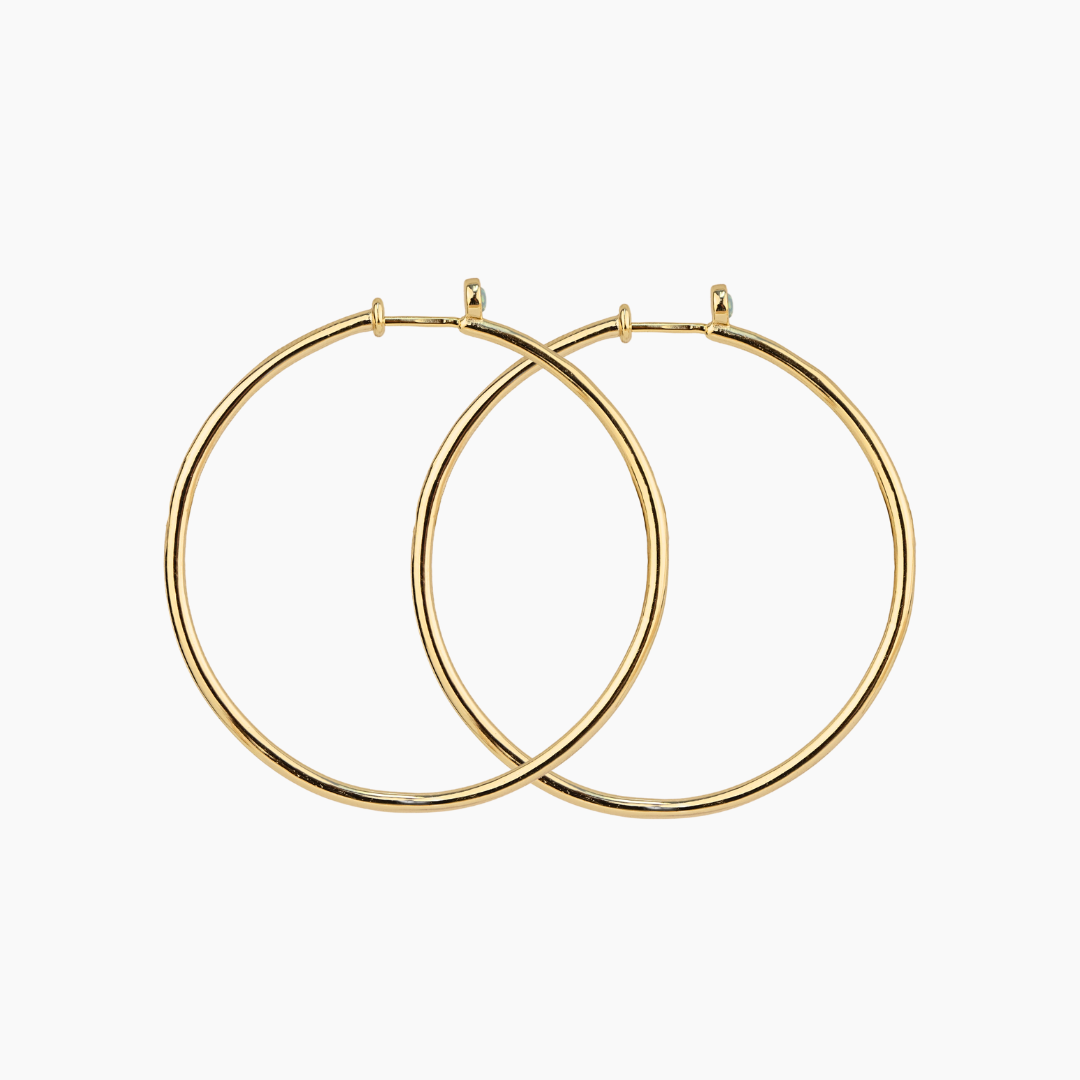 Priscilla Opal Hoop Earrings