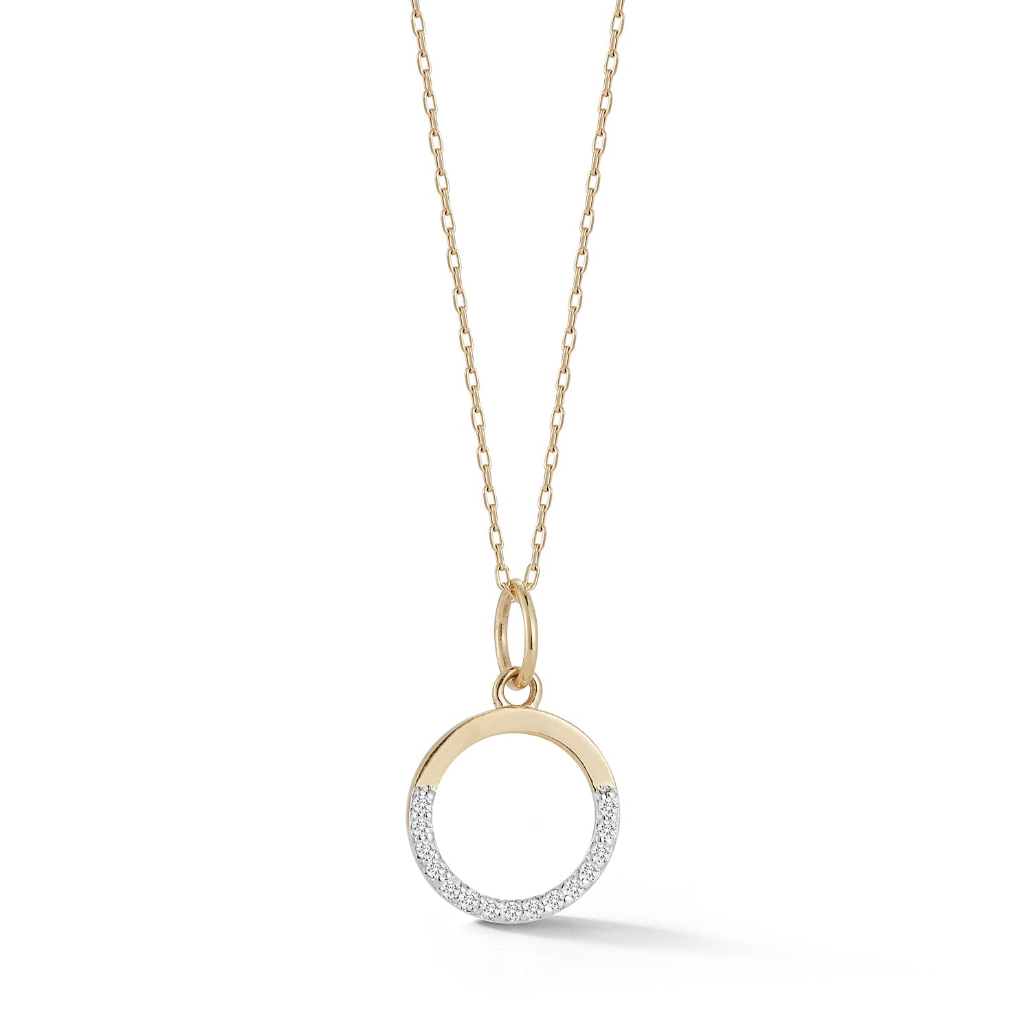 *Small Half Moon pendant with diamonds