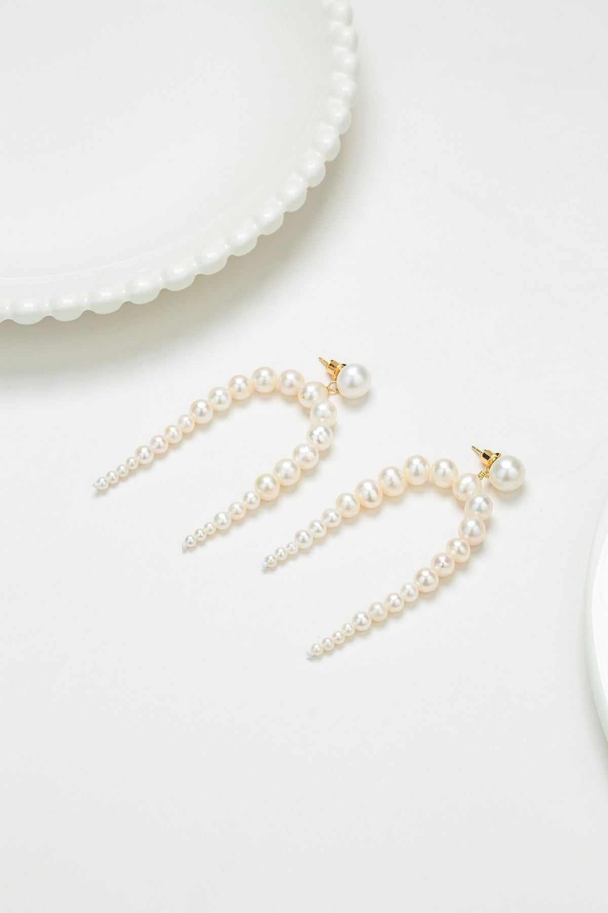 Elegant Freshwater Pearl Drop Earrings 1