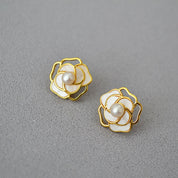 Camellia Pearl Earrings