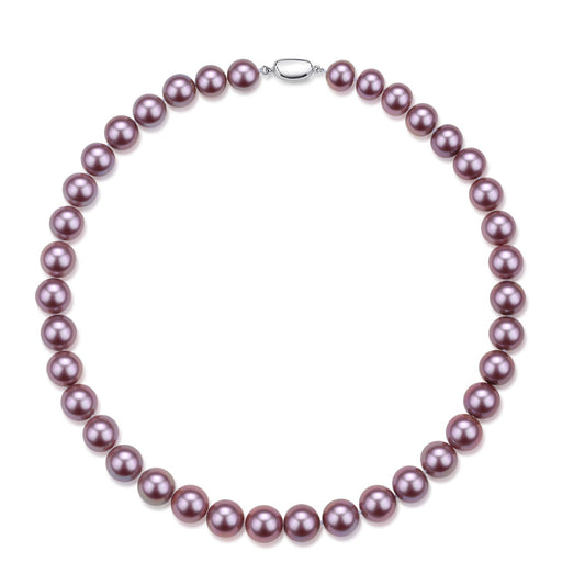 Purple Freshwater Pearl Necklace 9-11mm Size 1