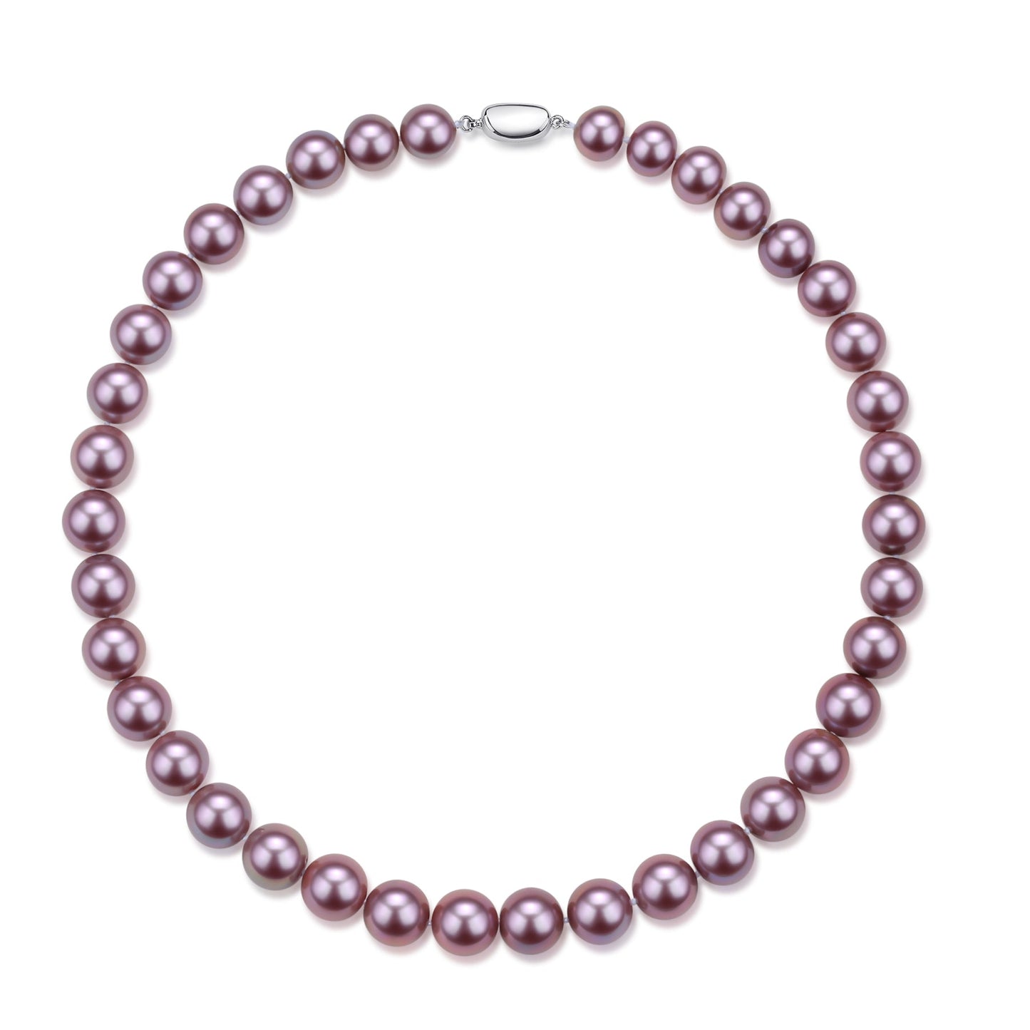 Purple Freshwater Pearl Necklace 9-11mm Size 2