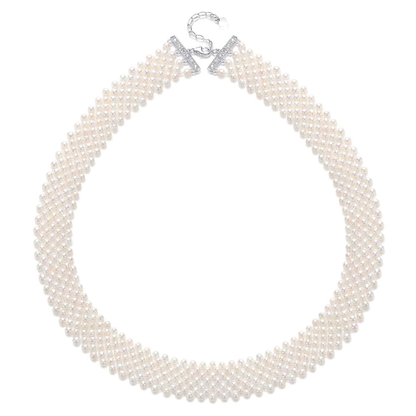 Multi-Layered Freshwater Pearl Necklace 3-4mm