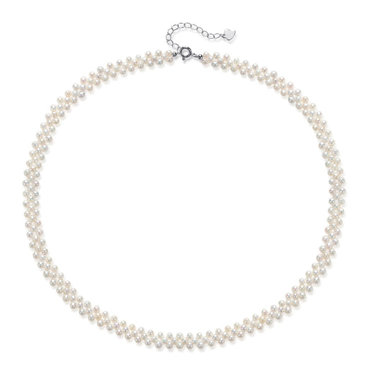 Mini Freshwater Pearl Layered Necklace for Everyday Wear