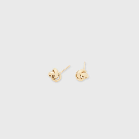 14k Gold Tracy Knot Stud Earrings