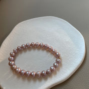 Pink Purple Freshwater Pearl Bracelet