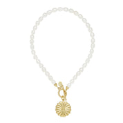 Connie Round Pearl Necklace