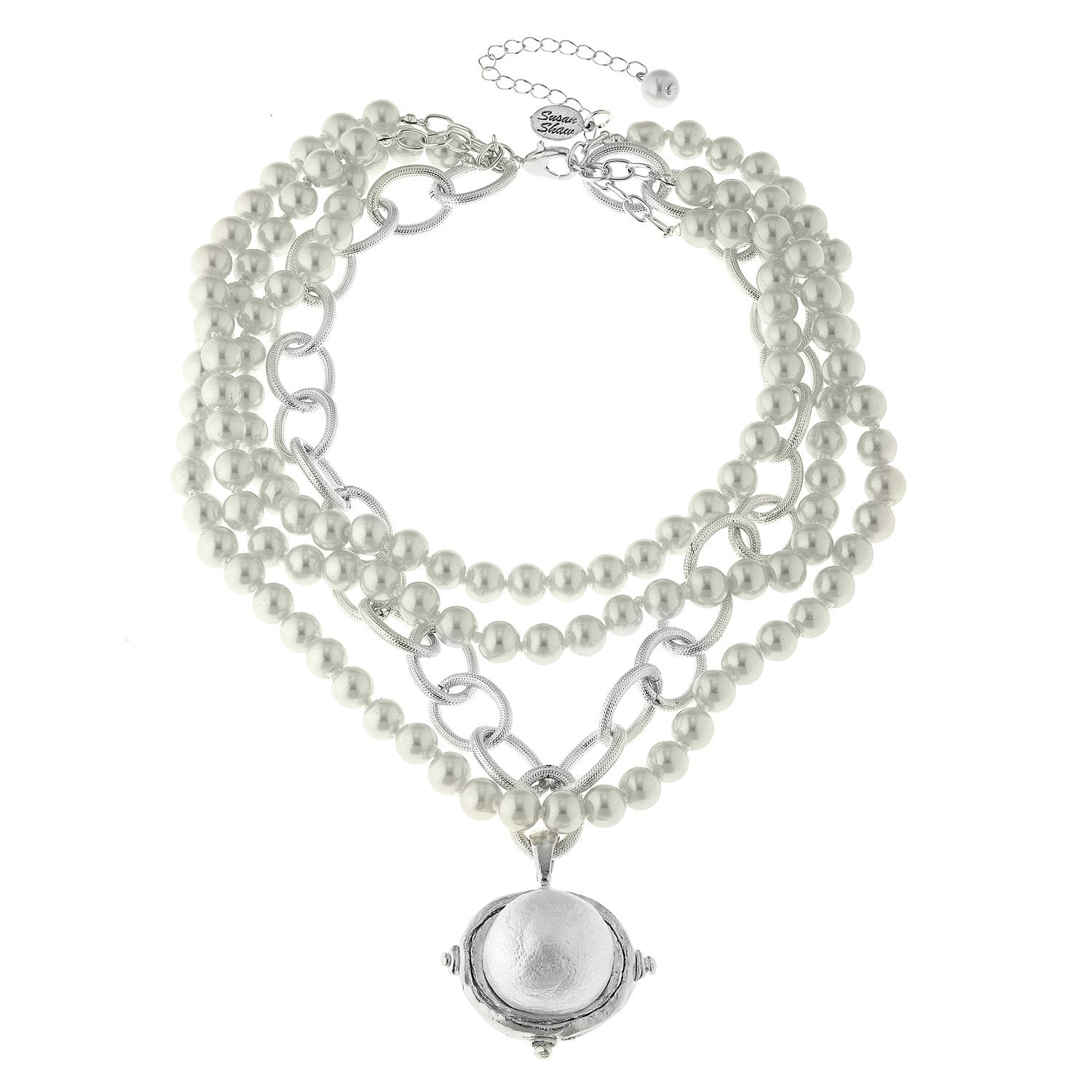 Pearl Cab Multi-Strand Pearl Necklace