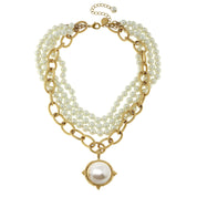 Pearl Cab Multi-Strand Pearl Necklace