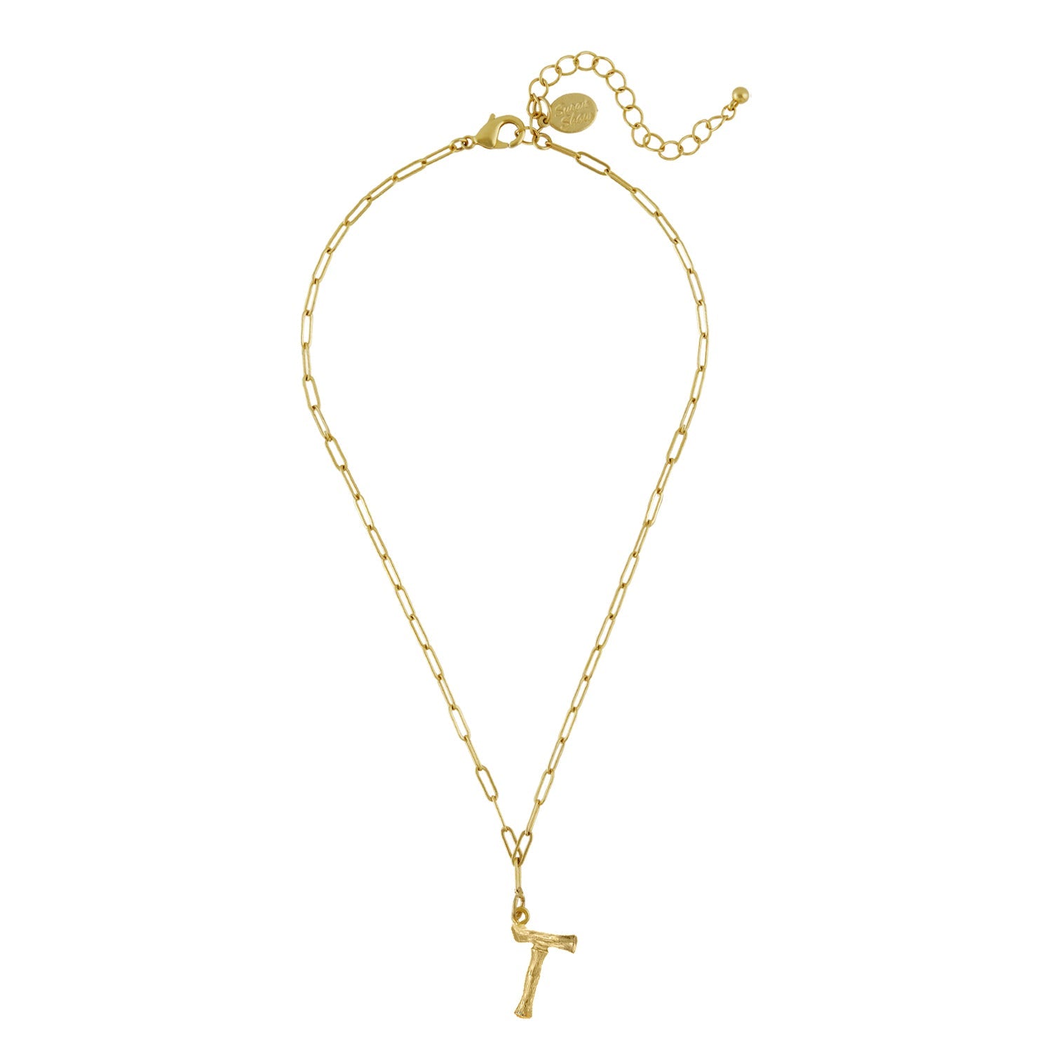 Bamboo Initial Necklace