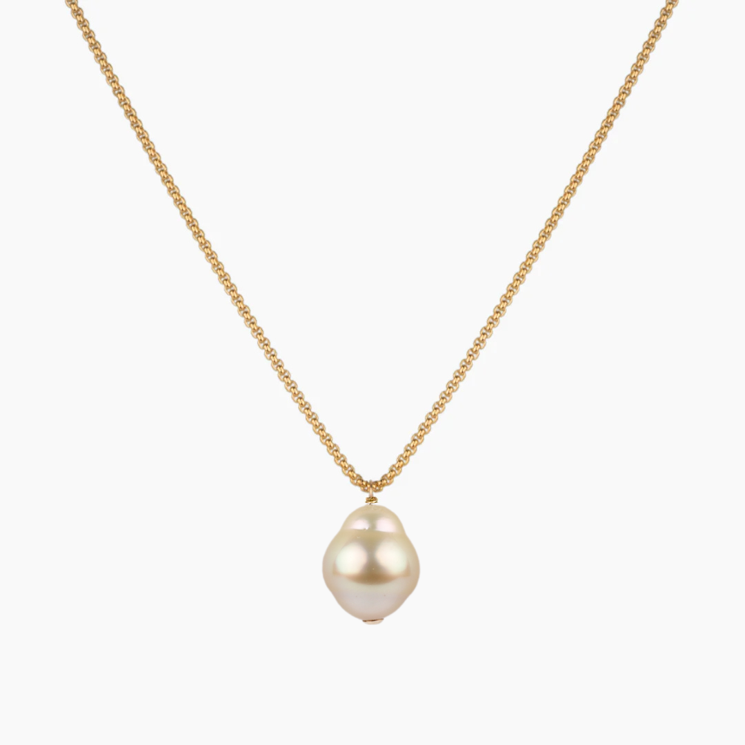 Felicia Golden South Sea Pearl Necklace