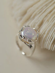 Flower Bud Baroque Pearl Ring