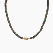 Mana Nui Labradorite Pastel Tahitian Pearl Necklace