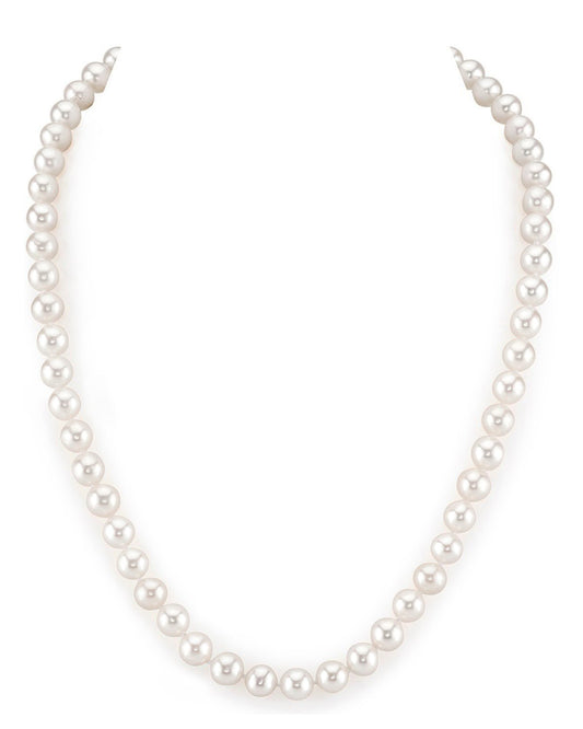 White Freshwater Pearl Necklace in AAA Quality 1