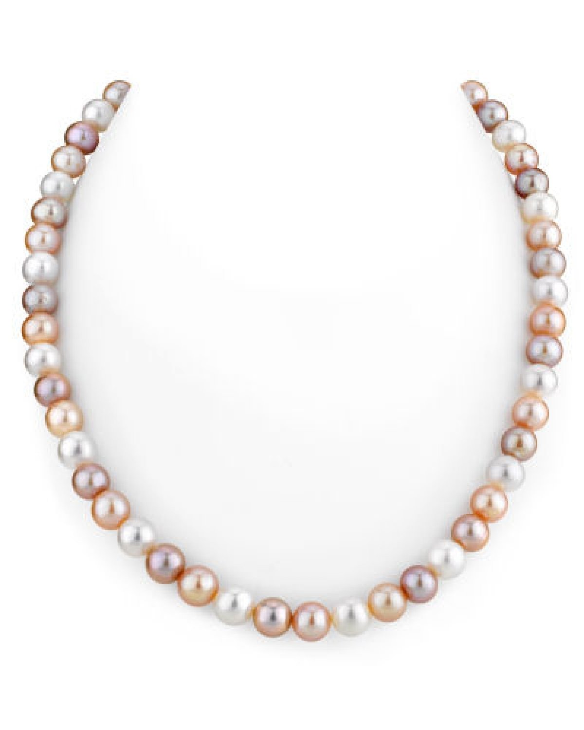 Multicolor Freshwater Pearl Necklace 7.0-7.5mm AAAA Quality