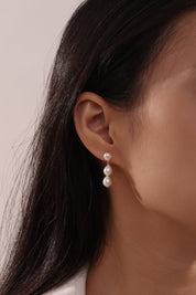 Teardrop Barqoue Pearl Drop Earrings