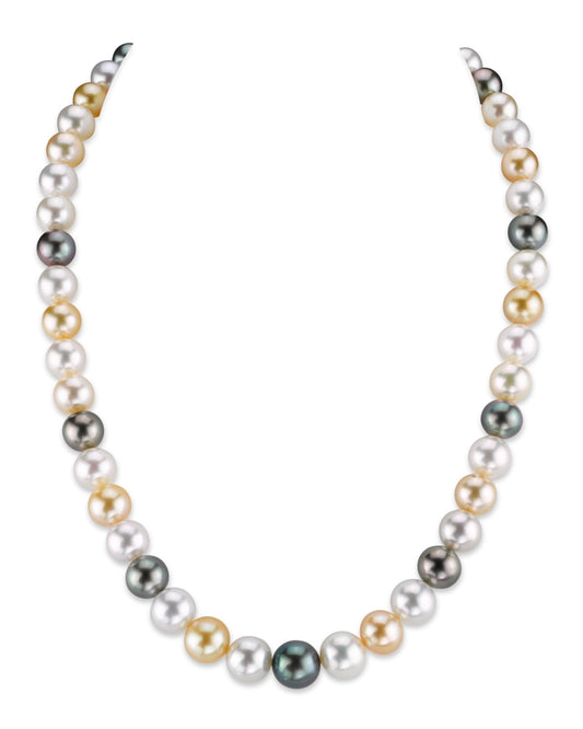 Colorful Tahitian and South Sea Pearl Necklace