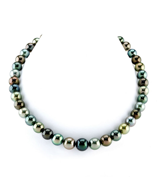 Multi-Color Tahitian Pearl Necklace 8.0-10.0mm