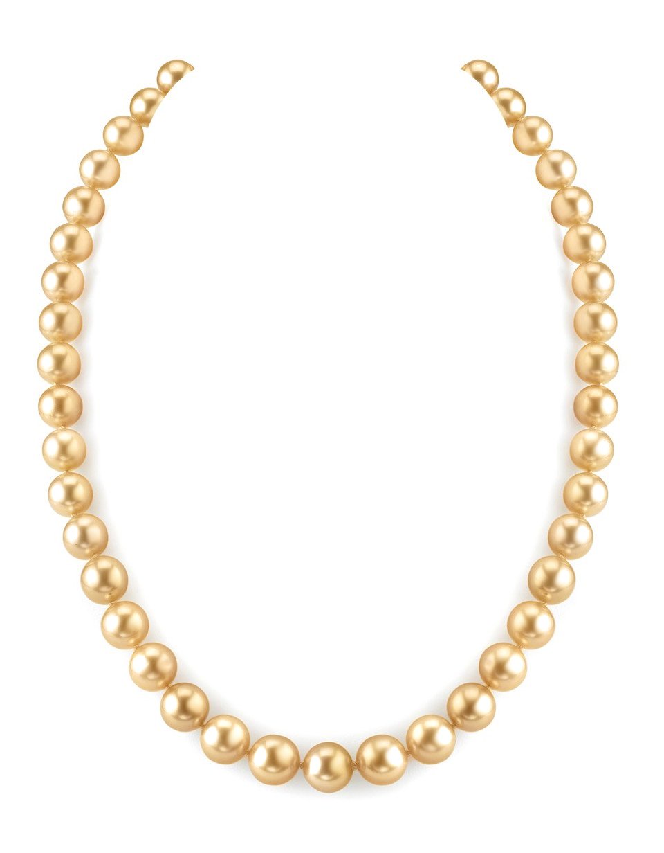 Golden South Sea Pearl Necklace in AAA Quality 2