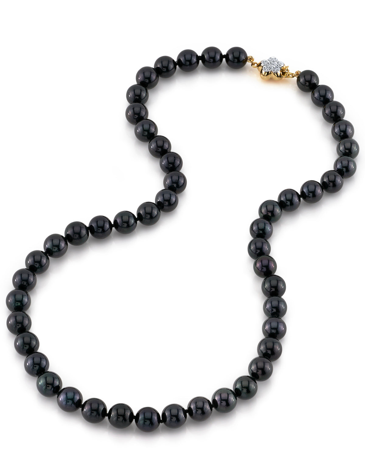 Black Akoya Pearl Necklace in AAA Quality 3