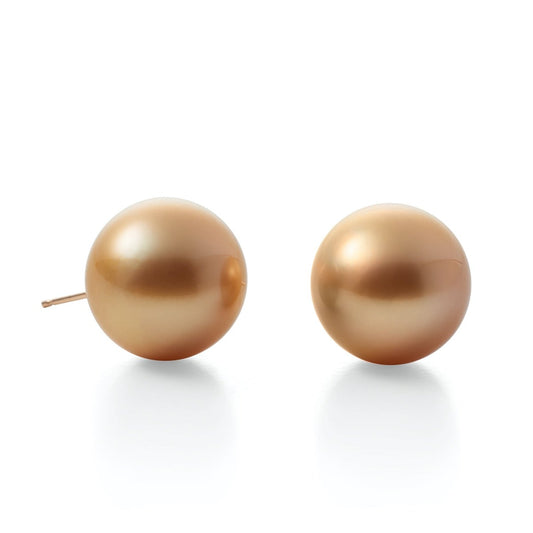 Large Golden South Sea Pearl Earrings