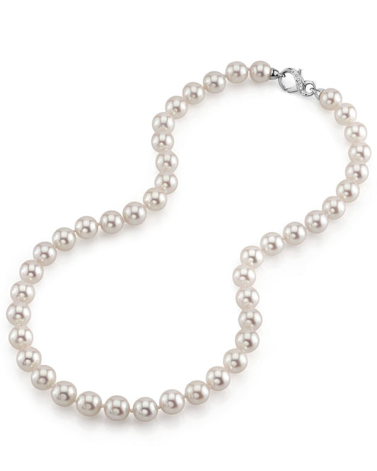 Japanese Hanadama Akoya Pearl Necklace 9.0 to 9.5mm