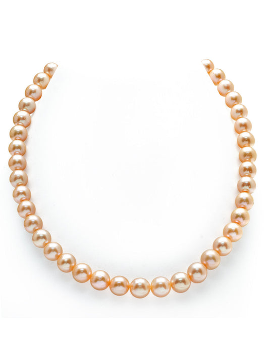 Peach Freshwater Pearl Necklace in 7.0-7.5mm Size