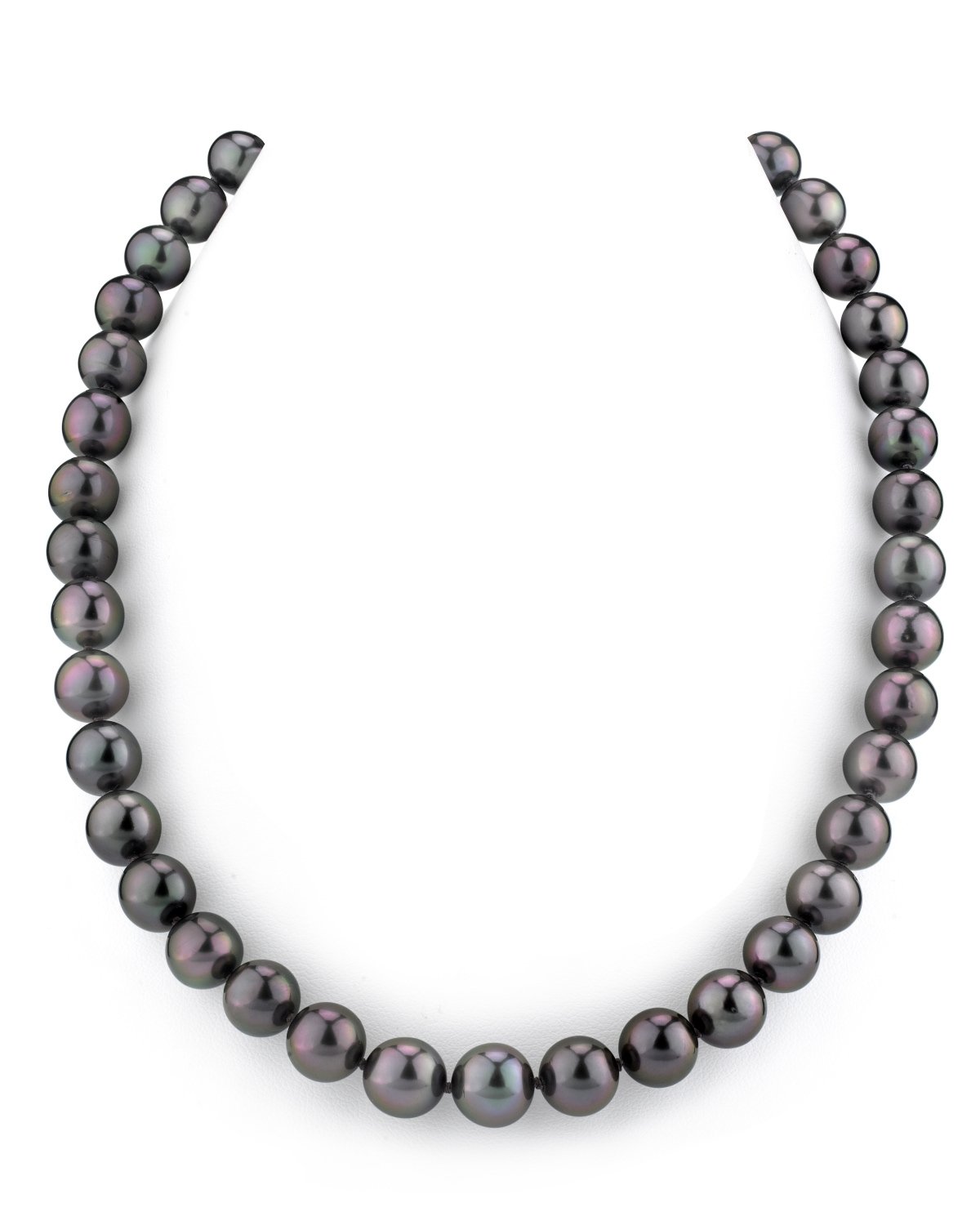 Eggplant Purple Tahitian Pearl Necklace AAAA Quality