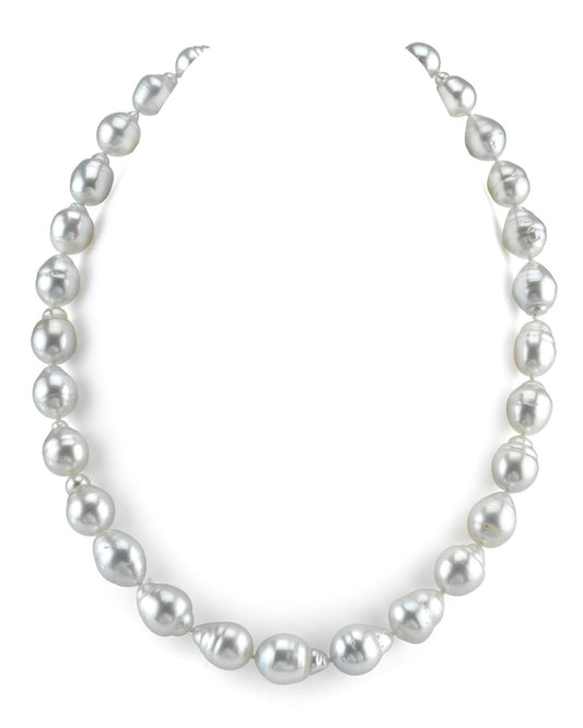 Baroque Pearl Necklace in White Color 9.0-11.0mm