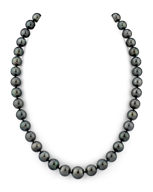 Tahitian Pearl Necklace in Black with AAA Quality